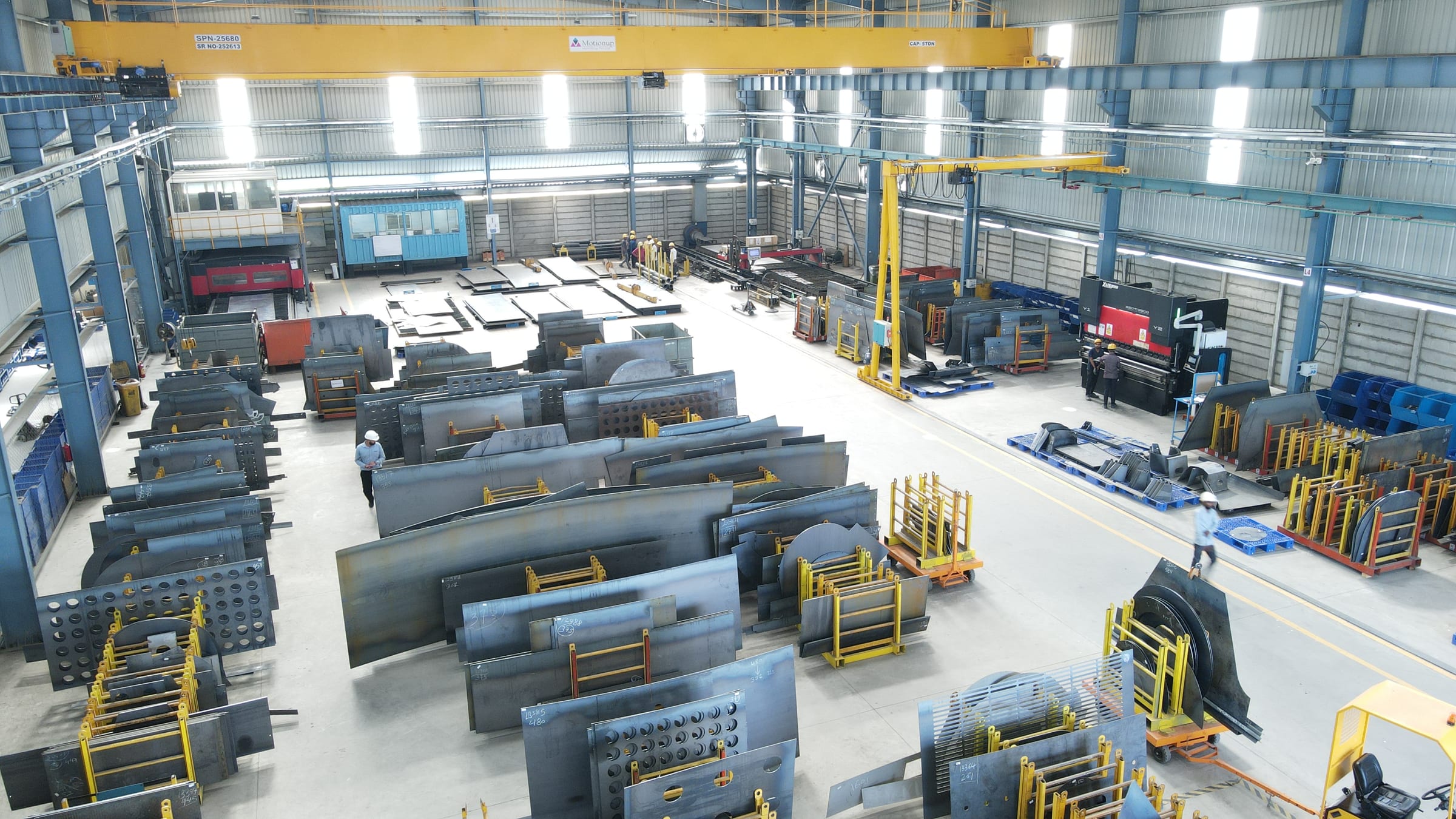 TECHFLOW CNC laser and plasma cutting area