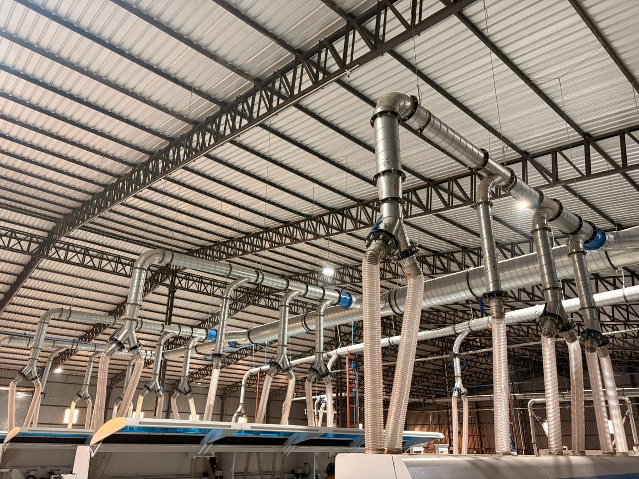 Heavy-duty fabricated industrial ductwork